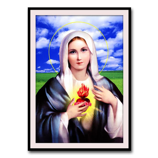 60x80CM Mary Full Diamond Painting NO Frame Round diamond