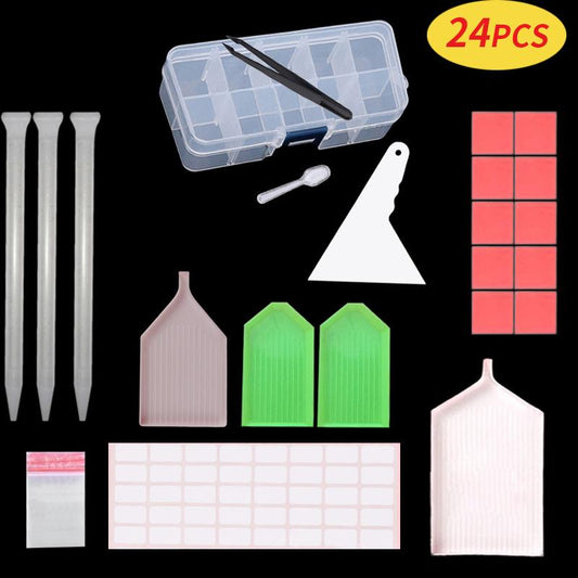 24pcs 5D Diamonds Painting Tools (NOT SOLD Separately）