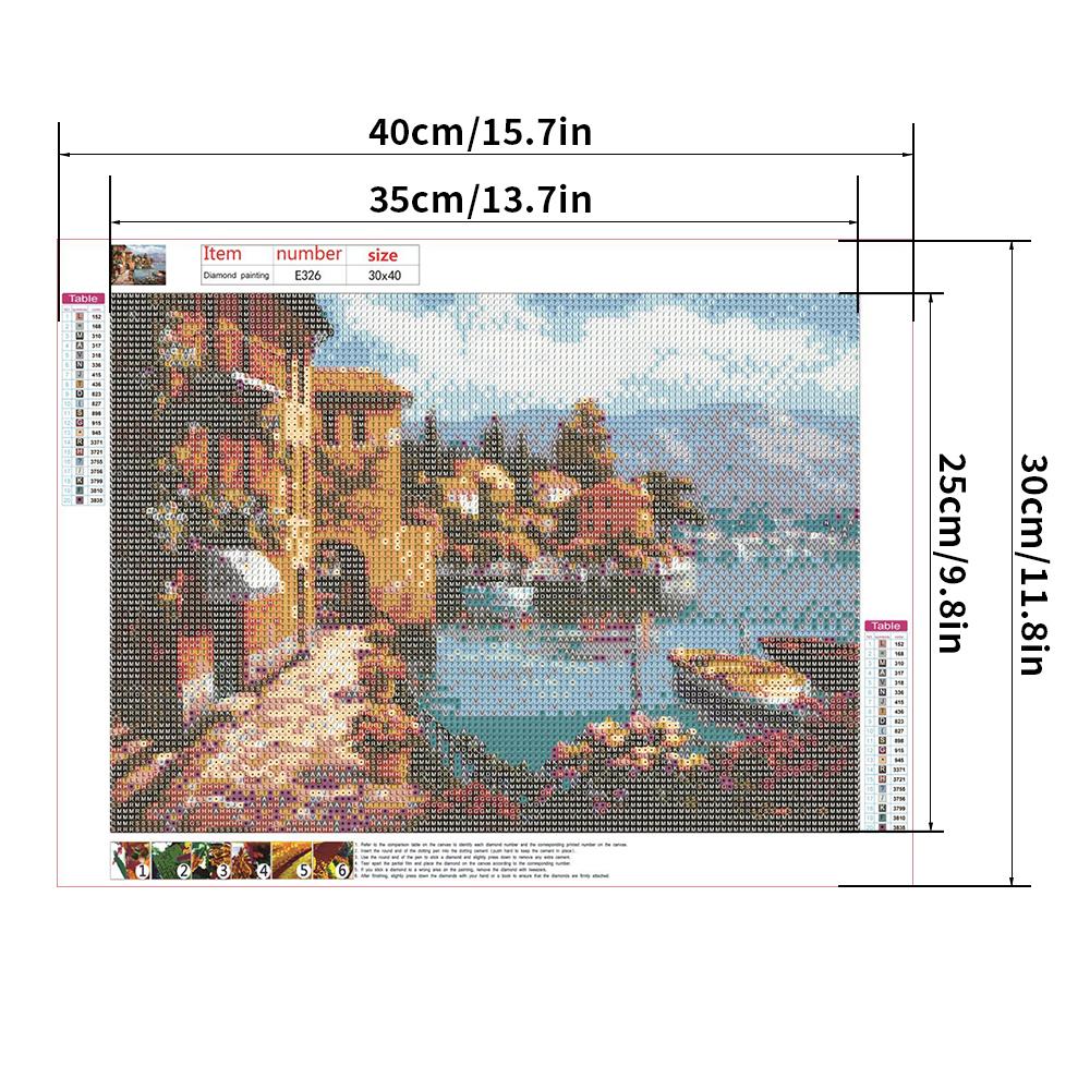 5D Full Diamond Painting DIY Pictures 30X40CM E326 House