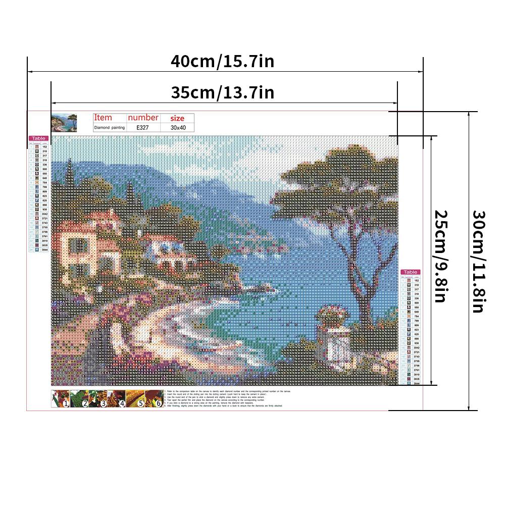 5D Full Diamond Painting DIY Pictures 30X40CM E327 House