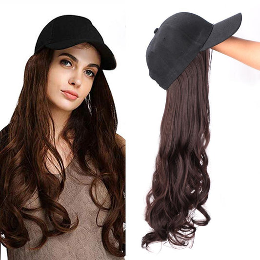 Long Synthetic Baseball Cap Wig