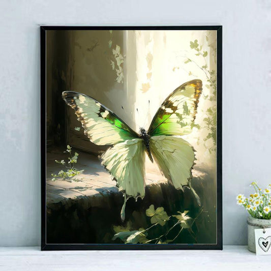 Butterfly No Framed DIY Oil Painting By Numbers 40*50CM