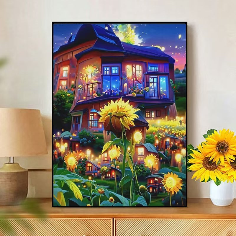 60X80CM -  Dream House DIY 5D Full Diamond Painting NO Frame