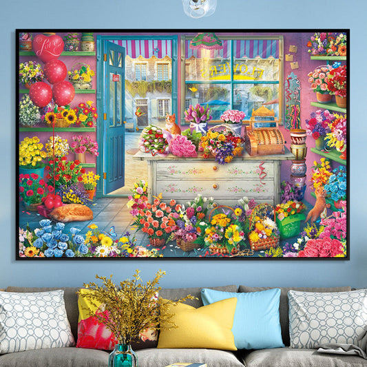 60X80CM -  Flower DIY 5D Full Diamond Painting NO Frame