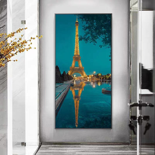 50X100CM -  Eiffel Tower DIY 5D Full Diamond Painting NO Frame