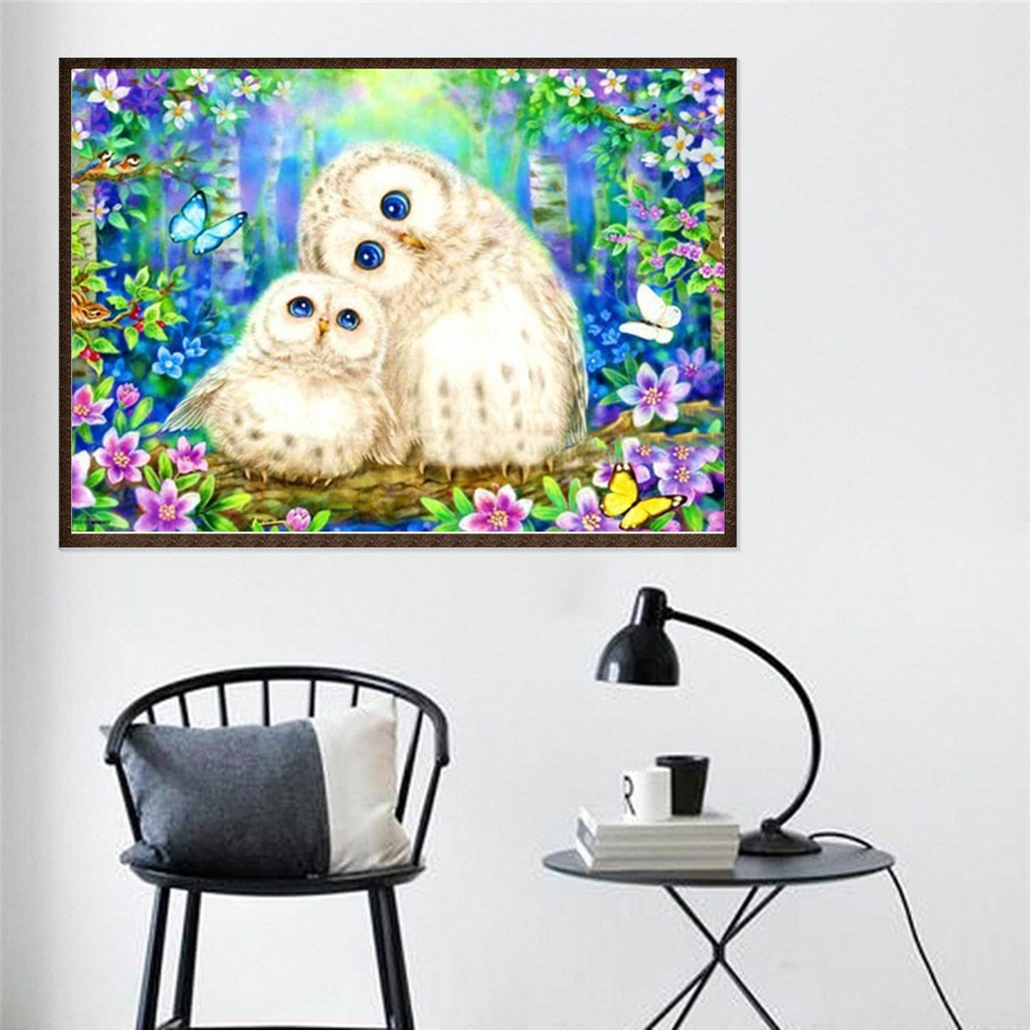 50X70CM - Owl DIY 5D Full Diamond Painting NO Frame