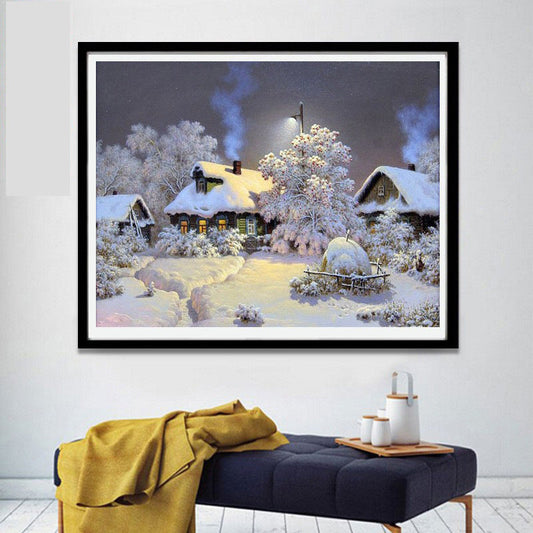 50X70CM - Snowscape DIY 5D Full Diamond Painting NO Frame