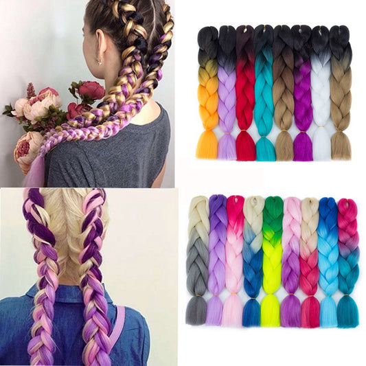 (each color 3pcs) braids African dirty braids wig