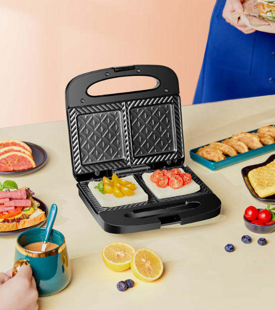 Electric Sandwich Maker Grilling Baking Plates Toaster Multifunction Non-Stick Egg waffle Breakfast Machine