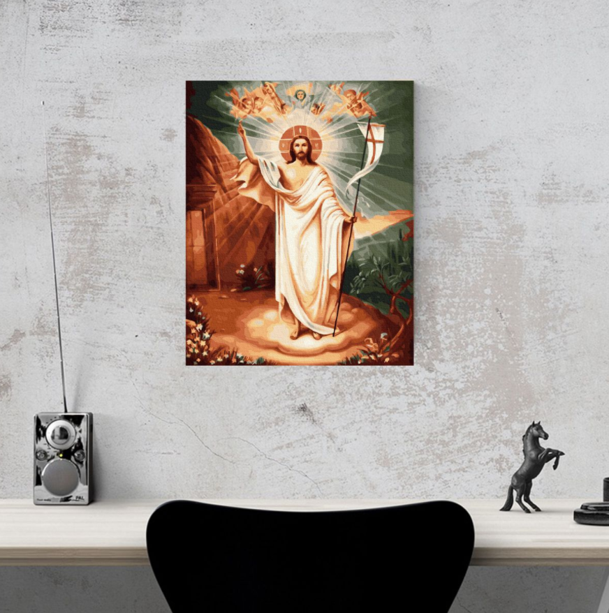 No Framed Risen Christ DIY Oil Painting By Numbers Canvas Wall Art For Living Room Home Decor 40*50CM