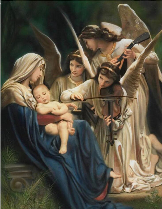 70x100CM Mary and Angel Full Diamond Painting NO Frame Round diamond