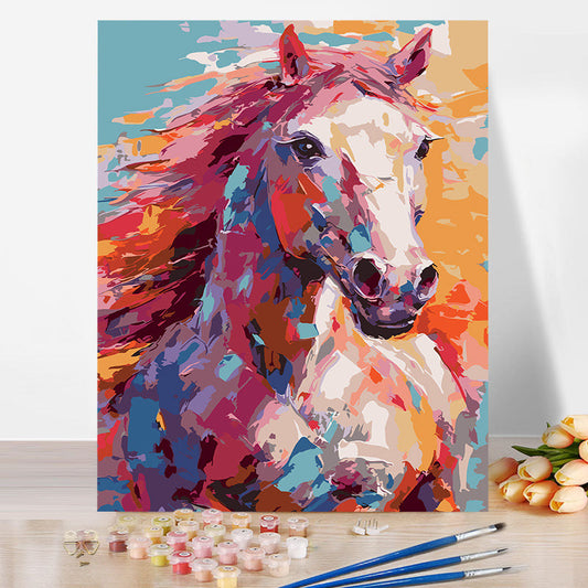 40*50CM Horse No Framed DIY Oil Painting By Numbers