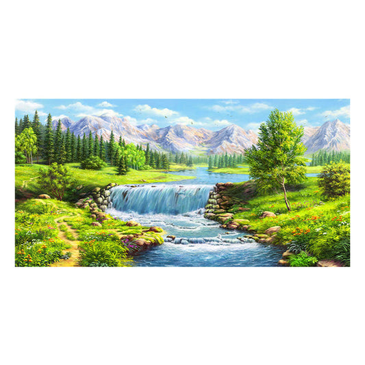 120x50cm Spring River 5d diy diamond painting full drill NO FRAME