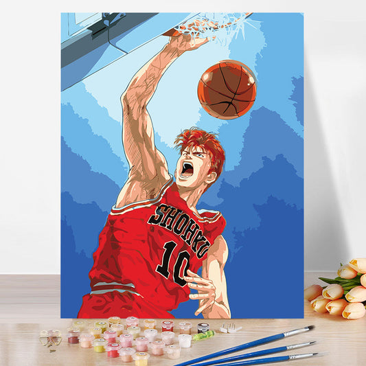 SLAM DUNK No Framed DIY Oil Painting By Numbers 40*50CM