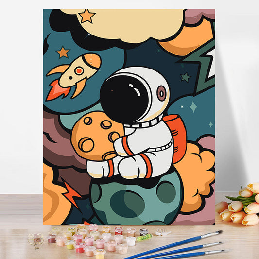 Astronaut No Framed DIY Oil Painting By Numbers 40*50CM