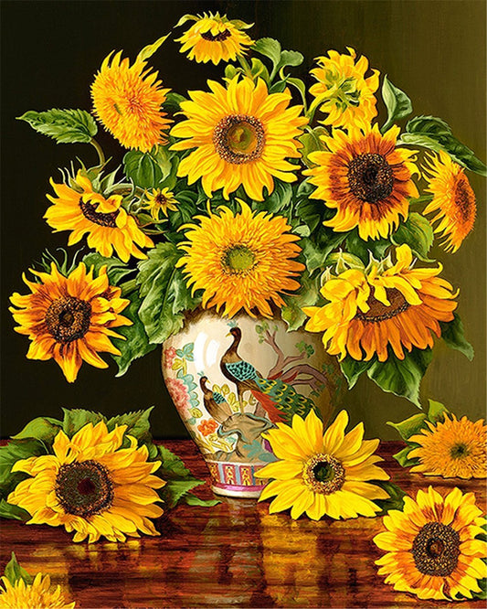 30X40CM-chrysanthemum-5D Full Diamond Painting DIY Pictures WLL416