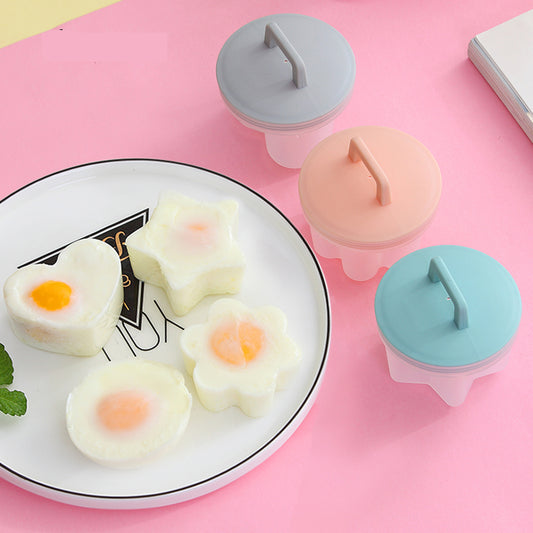 4 Pcs/Set Cute Egg Boiler Plastic Egg Poacher Set