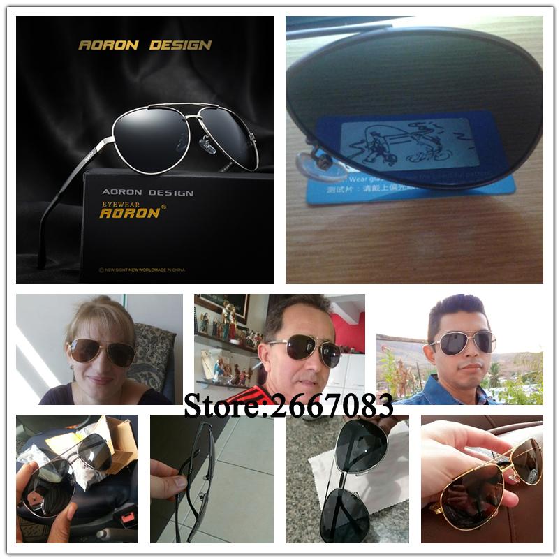 AORON Vingate Men Sunglasses Polarized Women Retro Original Brand Glasses Luxury Goggoles Classic Anti Glare