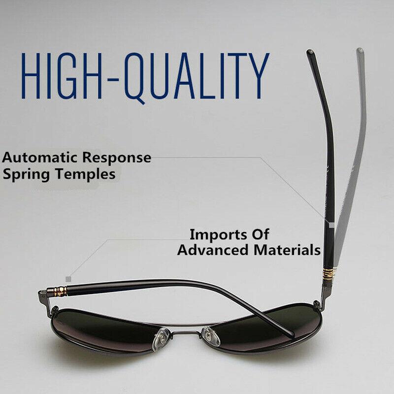 AORON Men Polarized Sunglasses Classic Pilot Glasses Brand Goggoles UV400 Protection Metal Frame