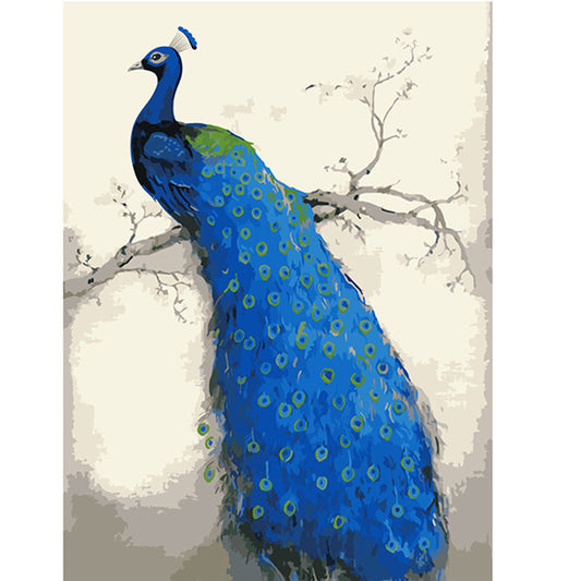 Peacock - 40*50CM No Framed DIY Oil Painting By Numbers Canvas Wall Art