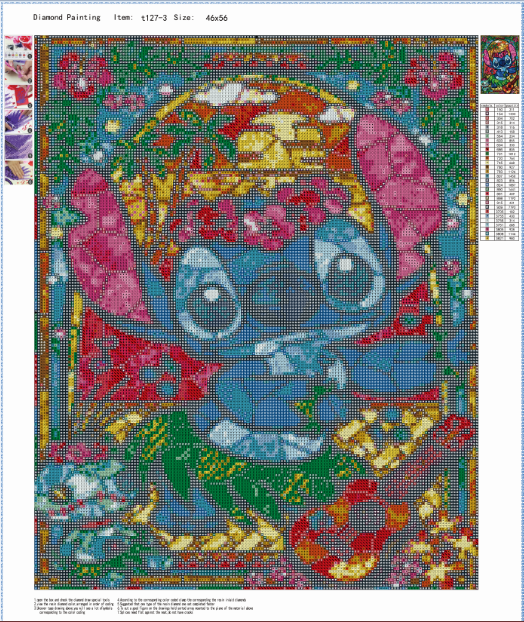 46x56CM-Cartoon 5D Diamond Painting DIY Pictures-FULL DIAMOND t127-3